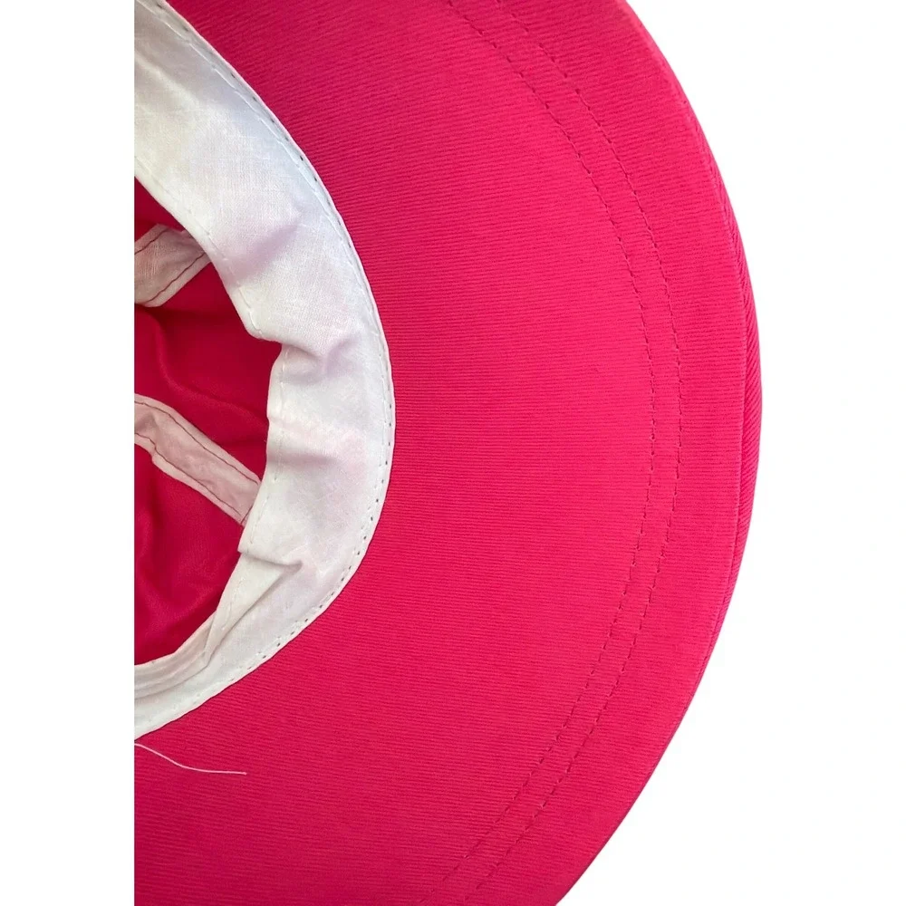 Vintage Pink Sun Hat Barbiecore Coastal Preppy Retro Casual Minimalist Travel